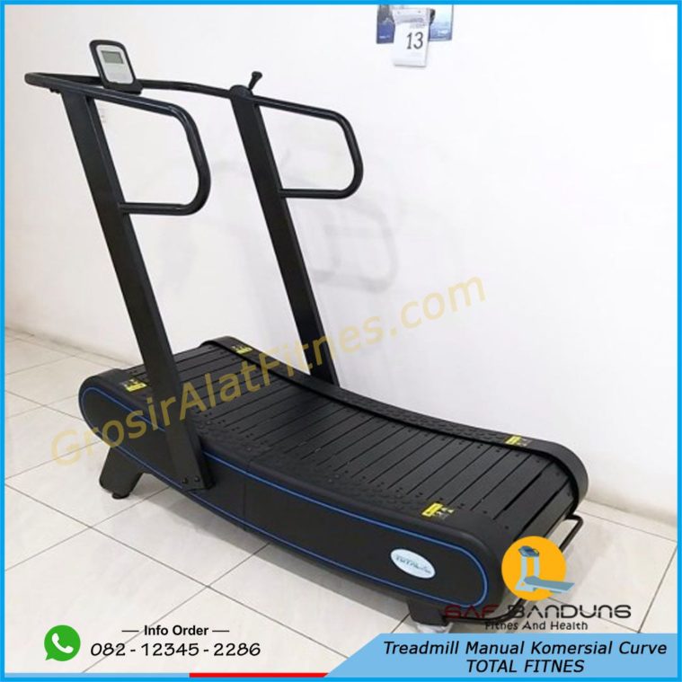 treadmill manual komersial curve total fitnes Bandung